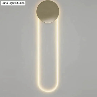 Decorbites contemporary gold oblong bedroom wall light fixture, 110–120V on Tampa Home & Garden Store