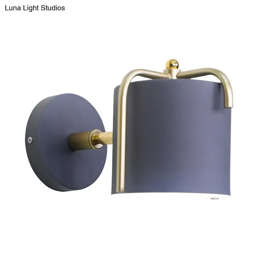 Green Gray Metal Sconce by Decorbites with brass accents on Tampa Home & Garden Store