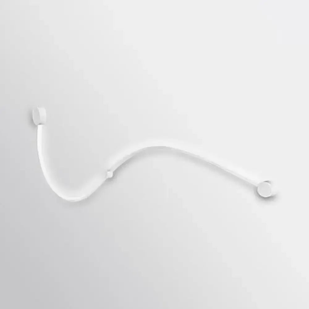 Black White Twist Sconce wall light with white curved arm and round wall mounts Decorbites on Tampa Home & Garden Store