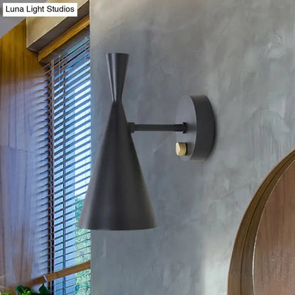 Decorbites Gold adjustable arm 3-light wall sconce black metal with gold knob on Tampa Home & Garden Store