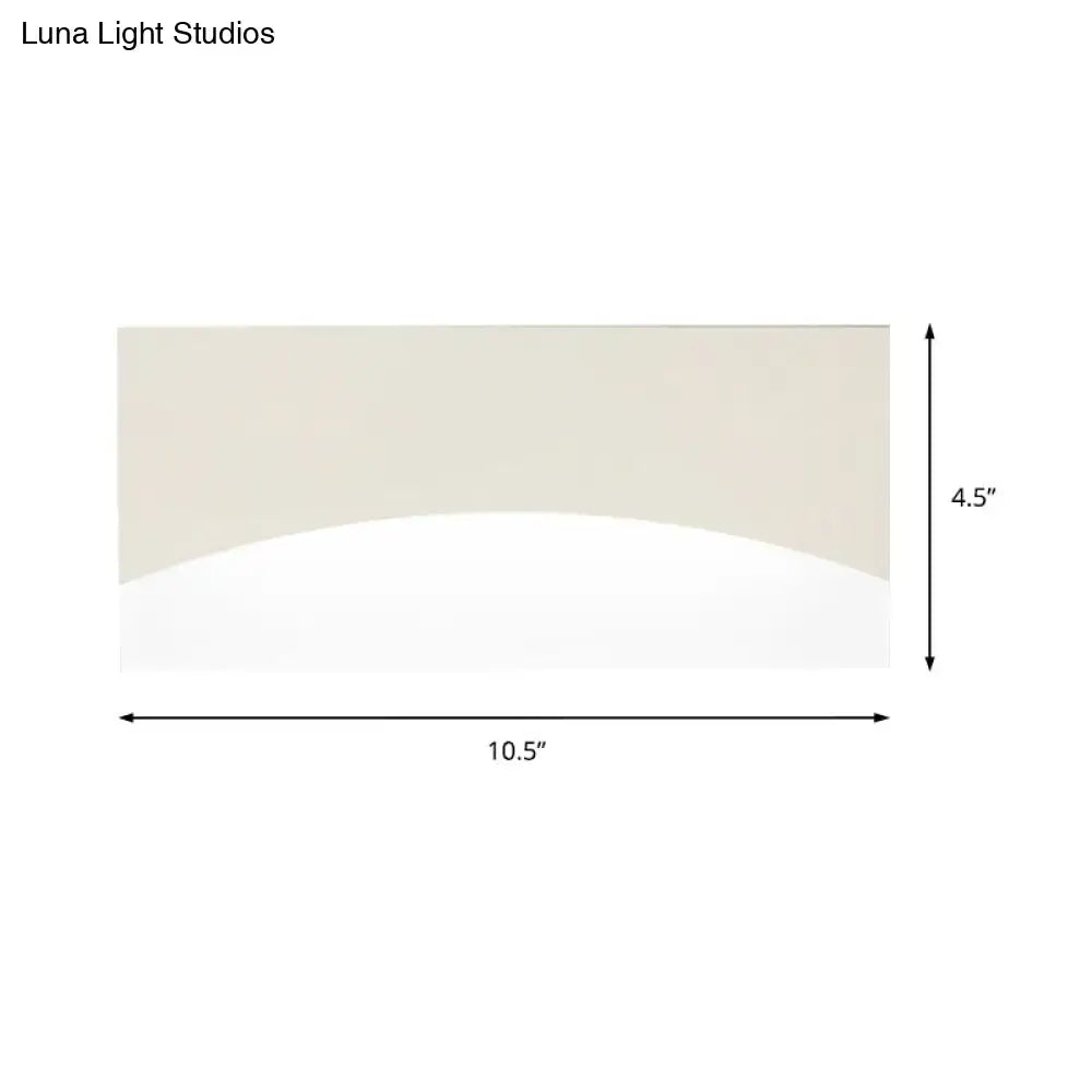 Gold White Bedroom Sconce Acrylic Design by Decorbites, wall-mounted on Tampa Home & Garden Store