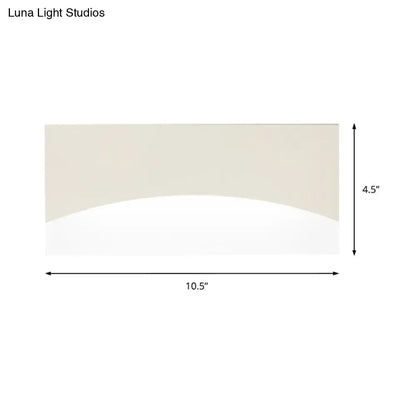 Gold White Bedroom Sconce Acrylic Design by Decorbites, wall-mounted on Tampa Home & Garden Store