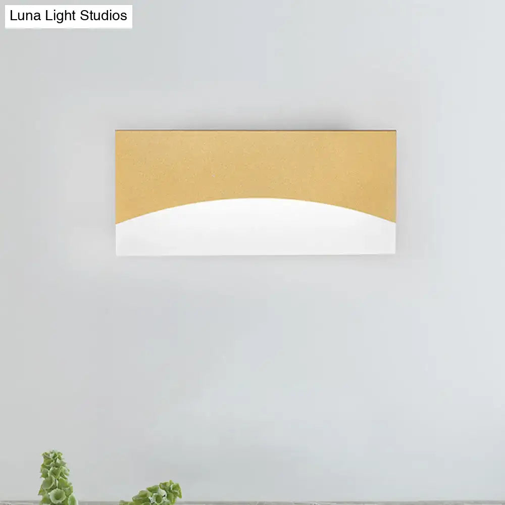 Gold white acrylic bedroom sconce by Decorbites; modern wall light on Tampa Home & Garden Store