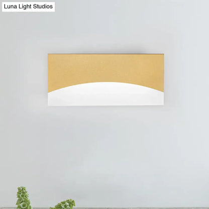 Gold white acrylic bedroom sconce by Decorbites; modern wall light on Tampa Home & Garden Store