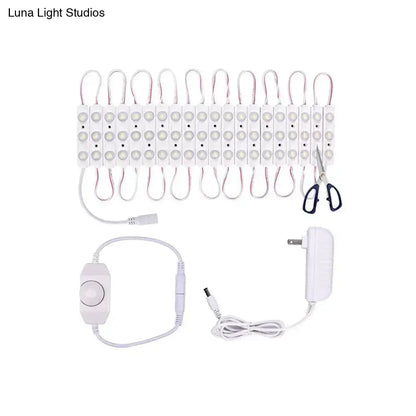 Decorbites white LED vanity strip 118-inch length with power adapter and dimmer switch on Tampa Home & Garden Store
