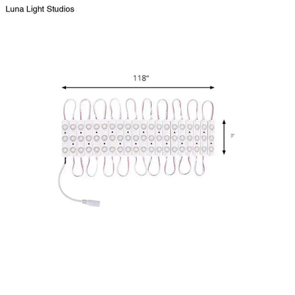 White LED vanity strip by Decorbites, 118-inch length, slim light bar for bathrooms on Tampa Home & Garden Store