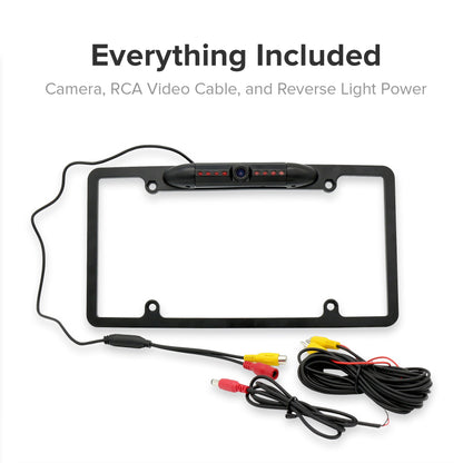 Master Tailgaters license plate frame with built-in camera, 8 IR LEDs, 170° wide view waterproof on Tampa Home & Garden Store