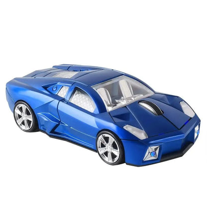 Blue sports car shaped wireless gaming mouse with 2.4GHz USB receiver on Tampa Home & Garden Store