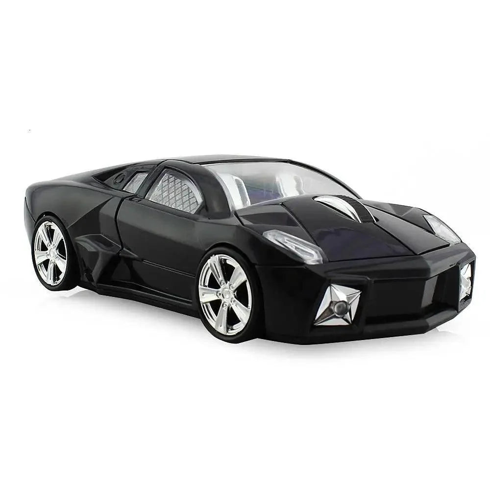 Sports car shaped wireless gaming mouse in black with chrome rims on Tampa Home & Garden Store