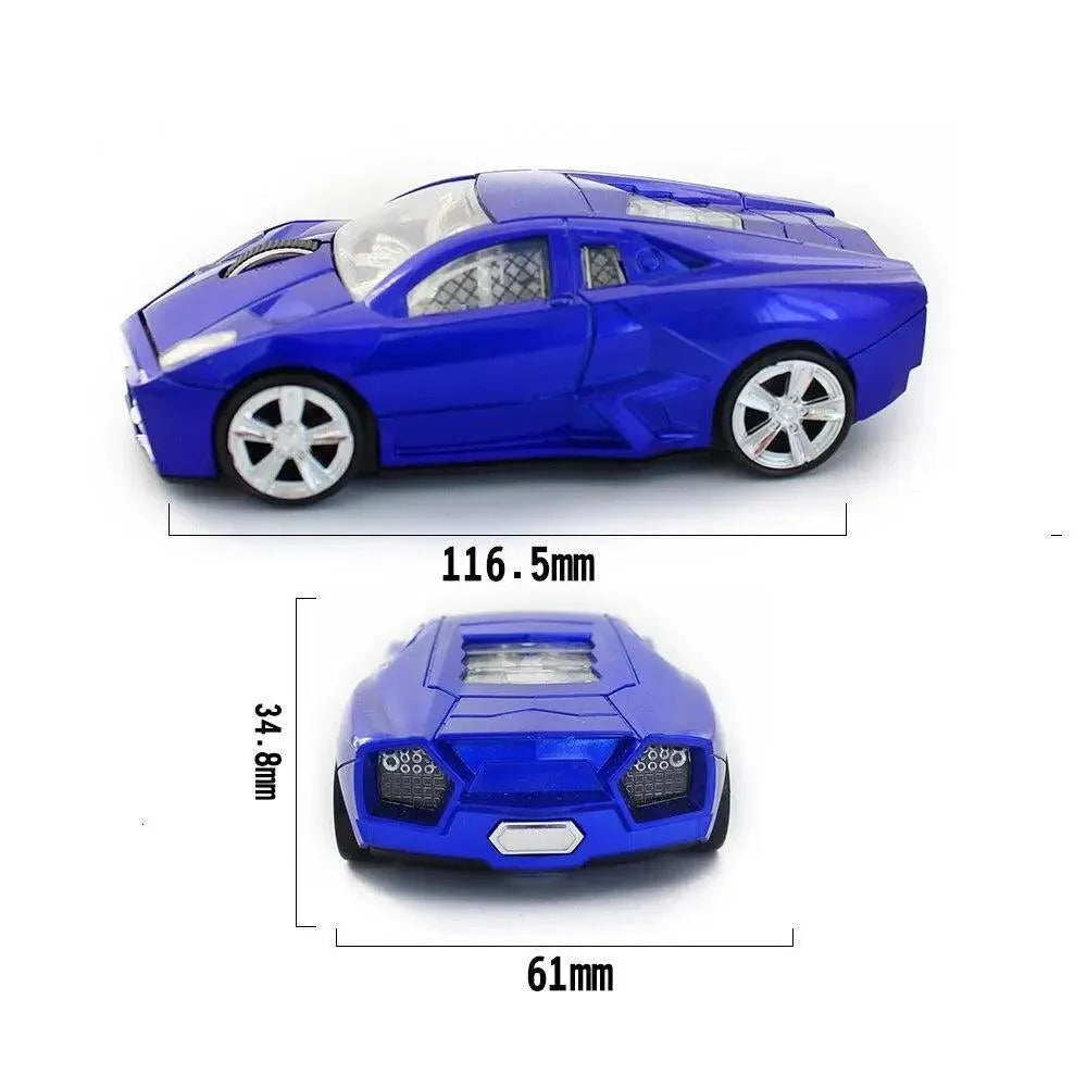 Blue toy sports car model with silver wheels and detailed cockpit on Tampa Home & Garden Store