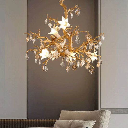 Copper Branch Chandelier Creative Crystal Chandelier - Tampa Home & Garden Store