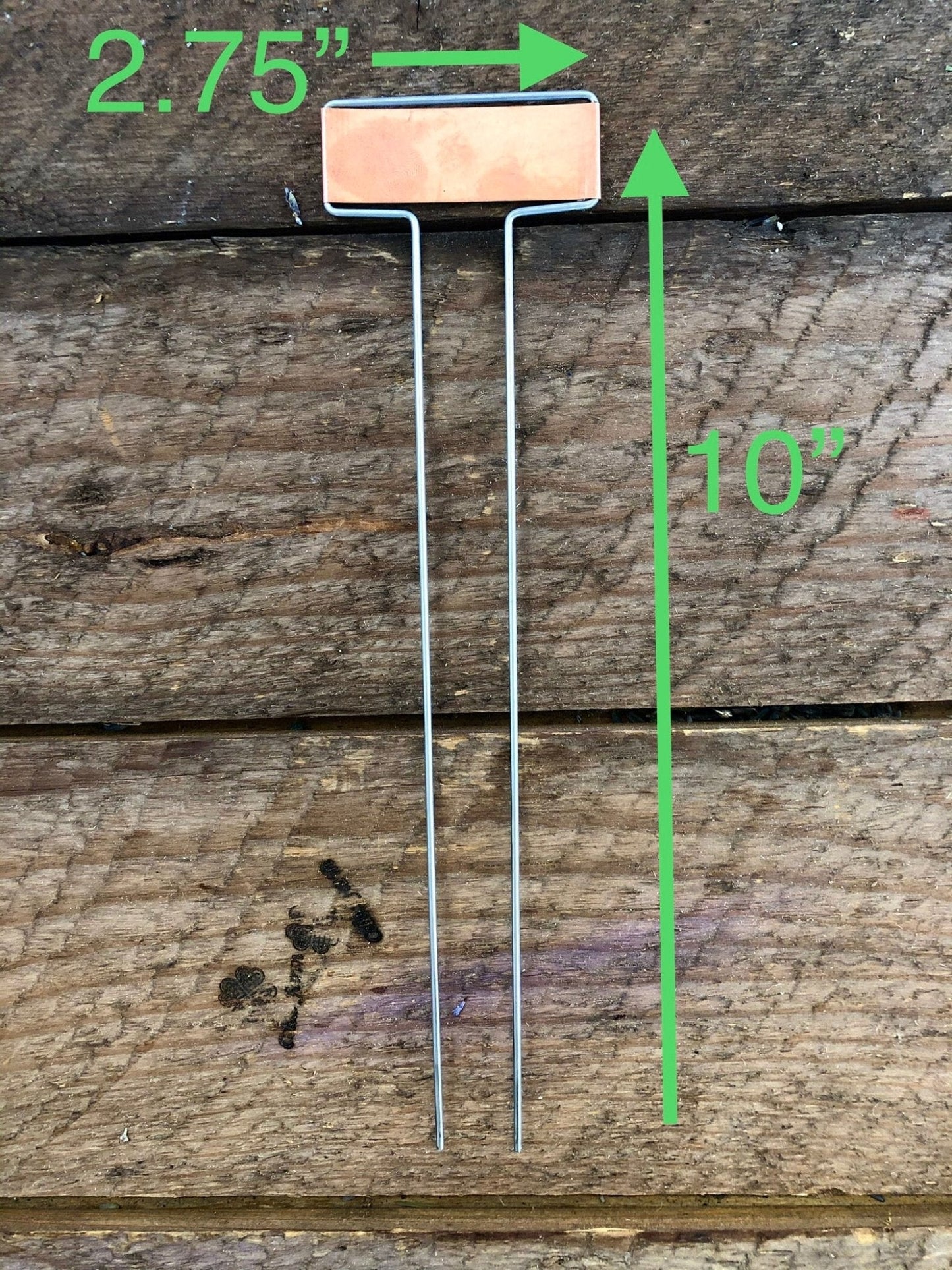 Copper Plant Tags - Garden Row Marker Set