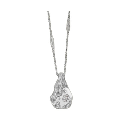 Fire And Ice enamel necklace by Lauren G Adams with crystal pendant on Tampa Home & Garden Store