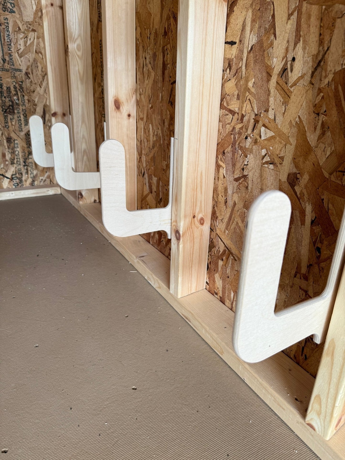 Support de rangement pour planches de cornhole – Organisateur de remise et porte-outils