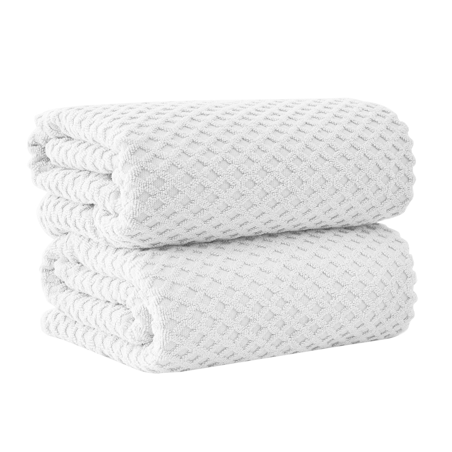 Cotton Diamond Waffle Weave Bath Towel Set
