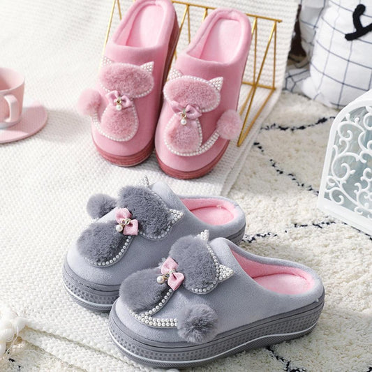 Stevvex slippers gray and pink memory-foam indoor 2 pairs on Tampa Home & Garden Store