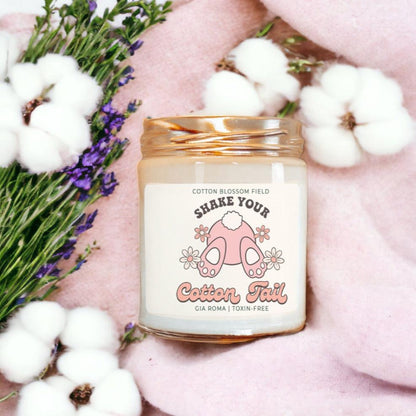 Cotton Blossom Retro Candle in glass jar with copper lid Gia Roma on Tampa Home & Garden Store