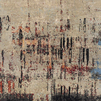 Coudersport Carpet rug by Boutique Rugs in beige with abstract multicolor accents on Tampa Home & Garden Store