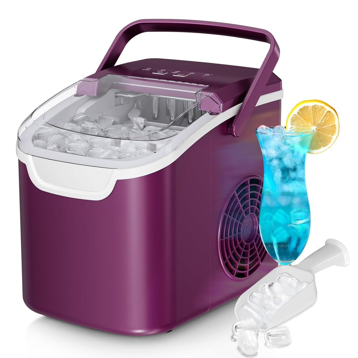 Máquina de hielo de mostrador, producción de hielo de 26 lb/día 58012RIM0 