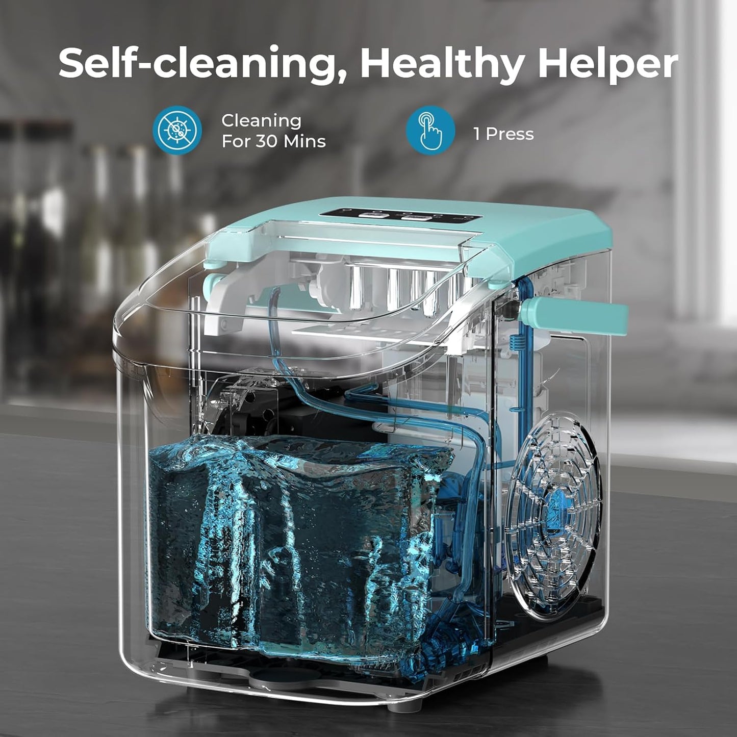 Máquina de hielo de mostrador, producción de hielo de 26 lb/día 58012RIM0 