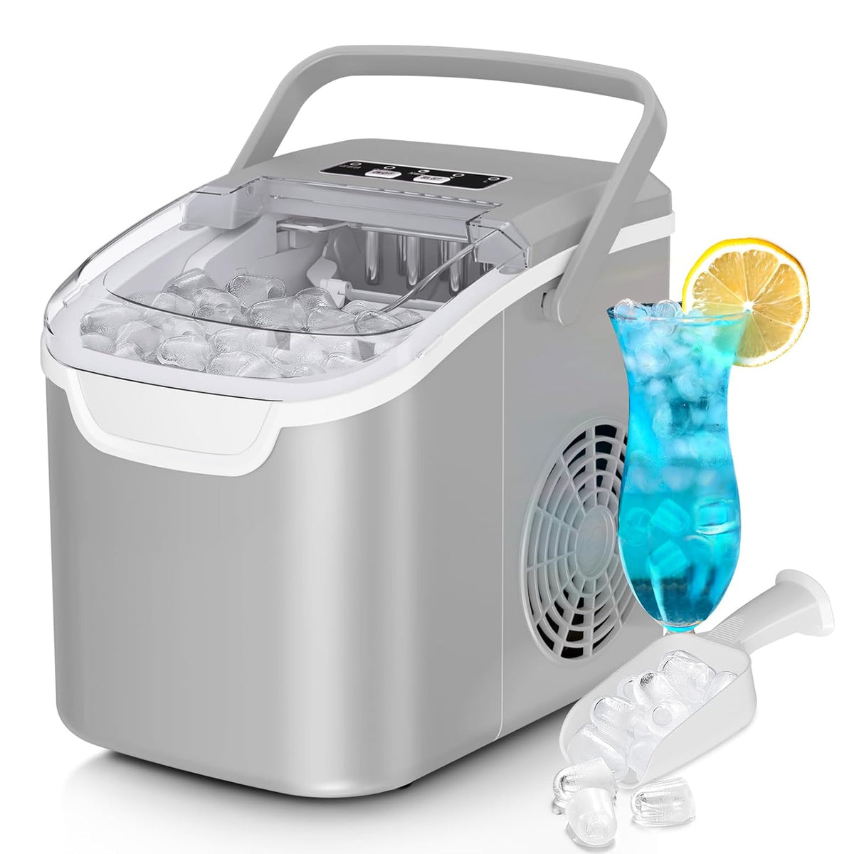 Modern Countertop Ice Maker 26 Pounds Capacity