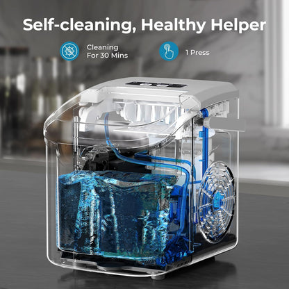 Modern Countertop Ice Maker 26 Pounds Capacity