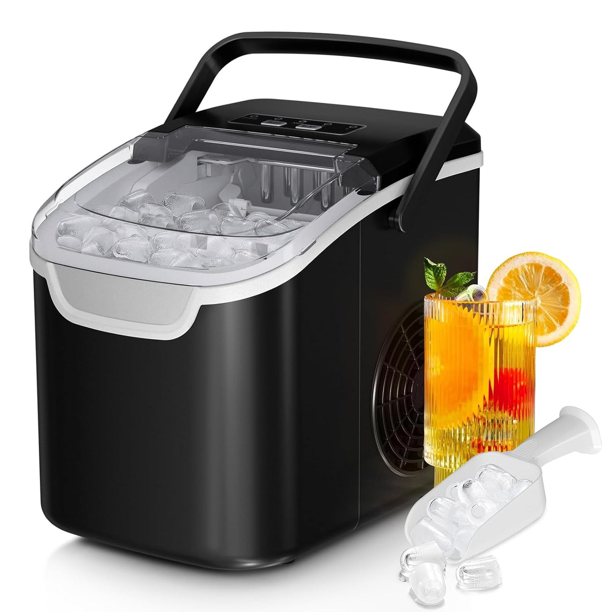 Modern Countertop Ice Maker 26 Pounds Capacity