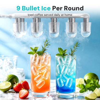 Countertop ice maker Z5812H by Kismile, 9-bullet ice per round, fast quiet energy on Tampa Home & Garden Store