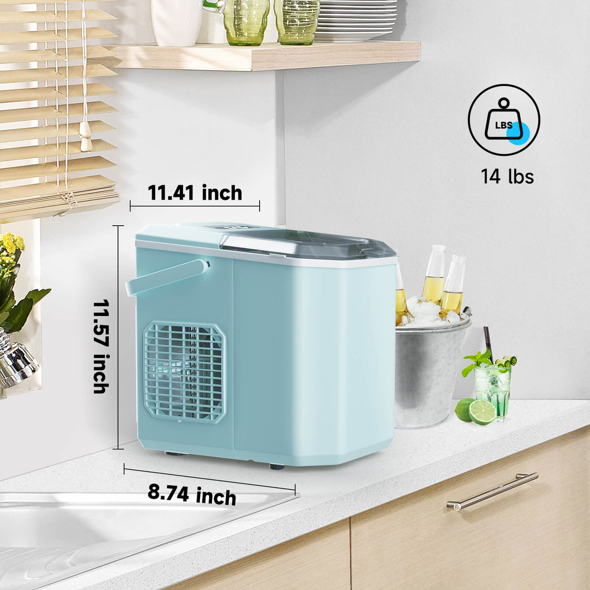 Countertop Bullet Ice Maker For Fast Daily Use