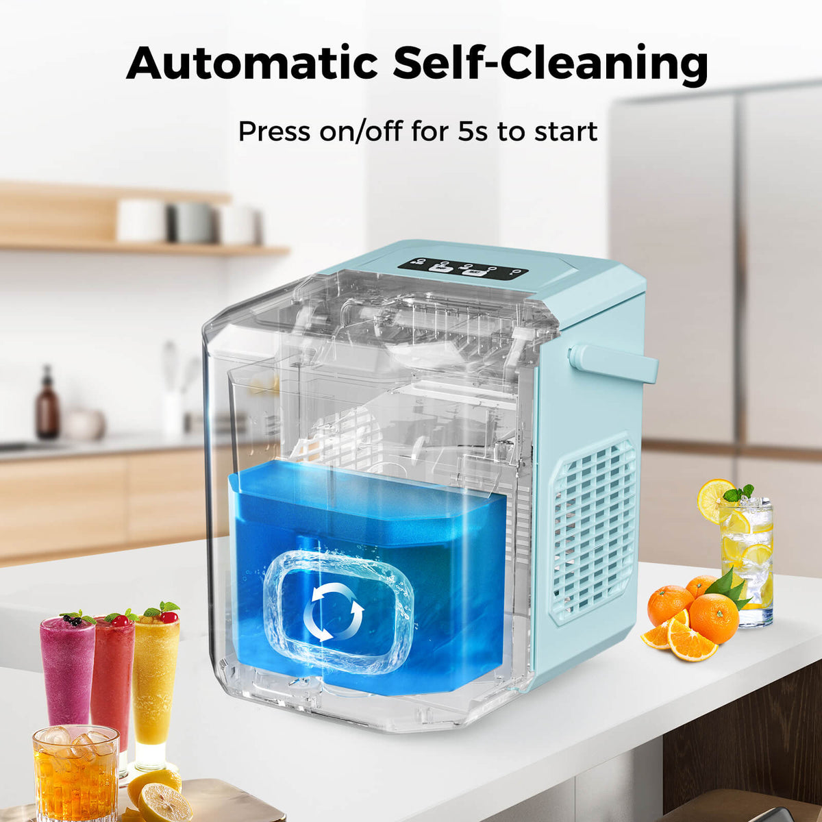 Countertop Bullet Ice Maker For Fast Daily Use