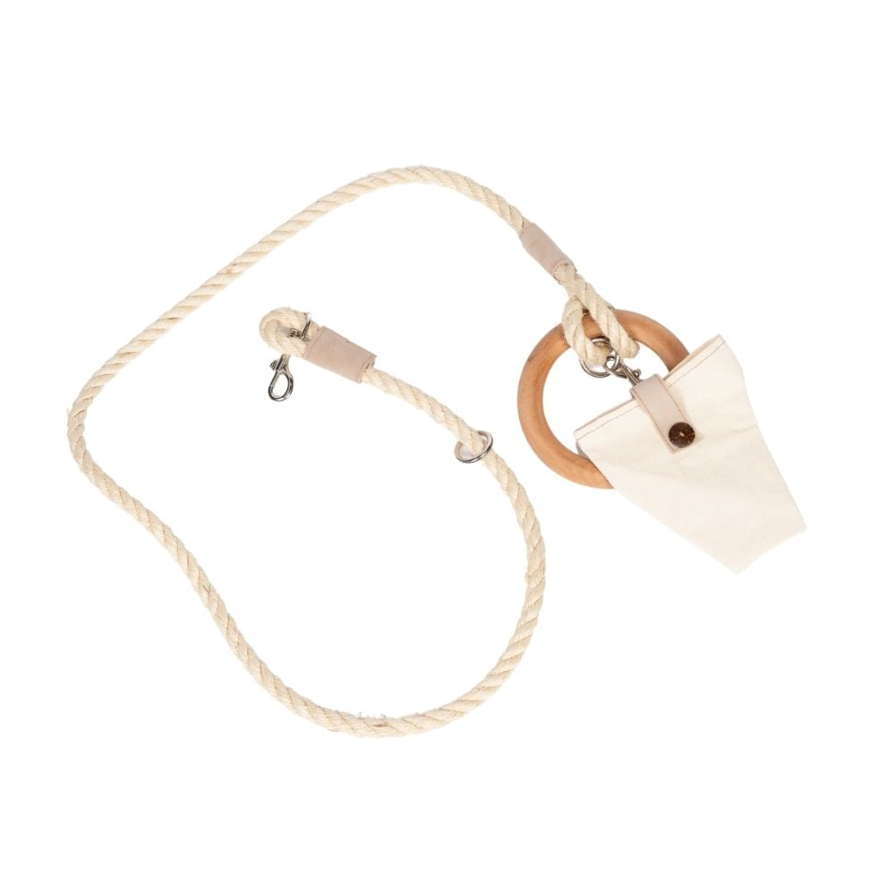 Laisse pour chien Country Living neutre en carbone avec petit sac de rangement 