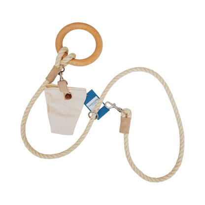 Laisse pour chien Country Living neutre en carbone avec petit sac de rangement 