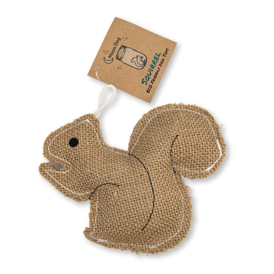 Rustic Jute Squirrel Dog Chew Toy – Non-Toxic & Safe, Soft & Gentle - Tampa Home & Garden Store