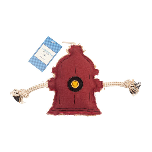 Country Living Canvas & Jute Fire Hydrant Dog Chew Toy – Durable, Safe and Non-Toxic - Tampa Home & Garden Store
