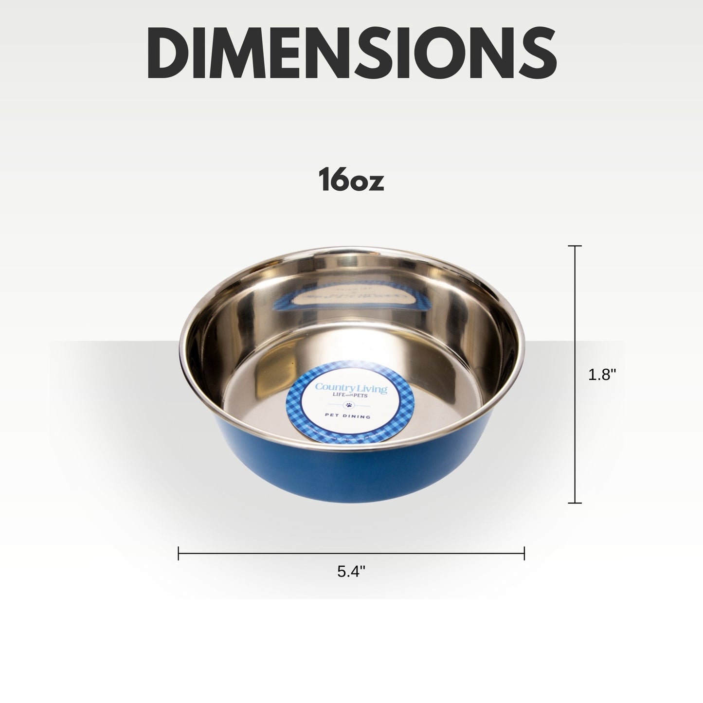 Juego de 2 cuencos para perros de acero inoxidable de gran calibre de Country Living: perfectos para comida y agua. 
