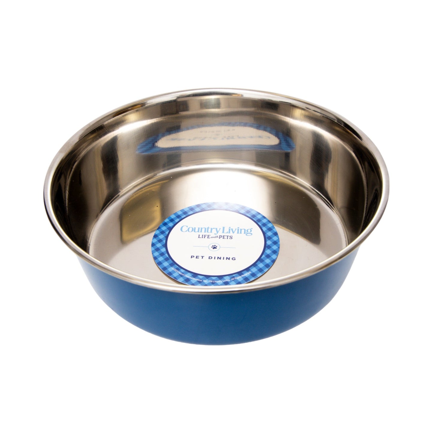 Juego de 2 cuencos para perros de acero inoxidable de gran calibre de Country Living: perfectos para comida y agua. 