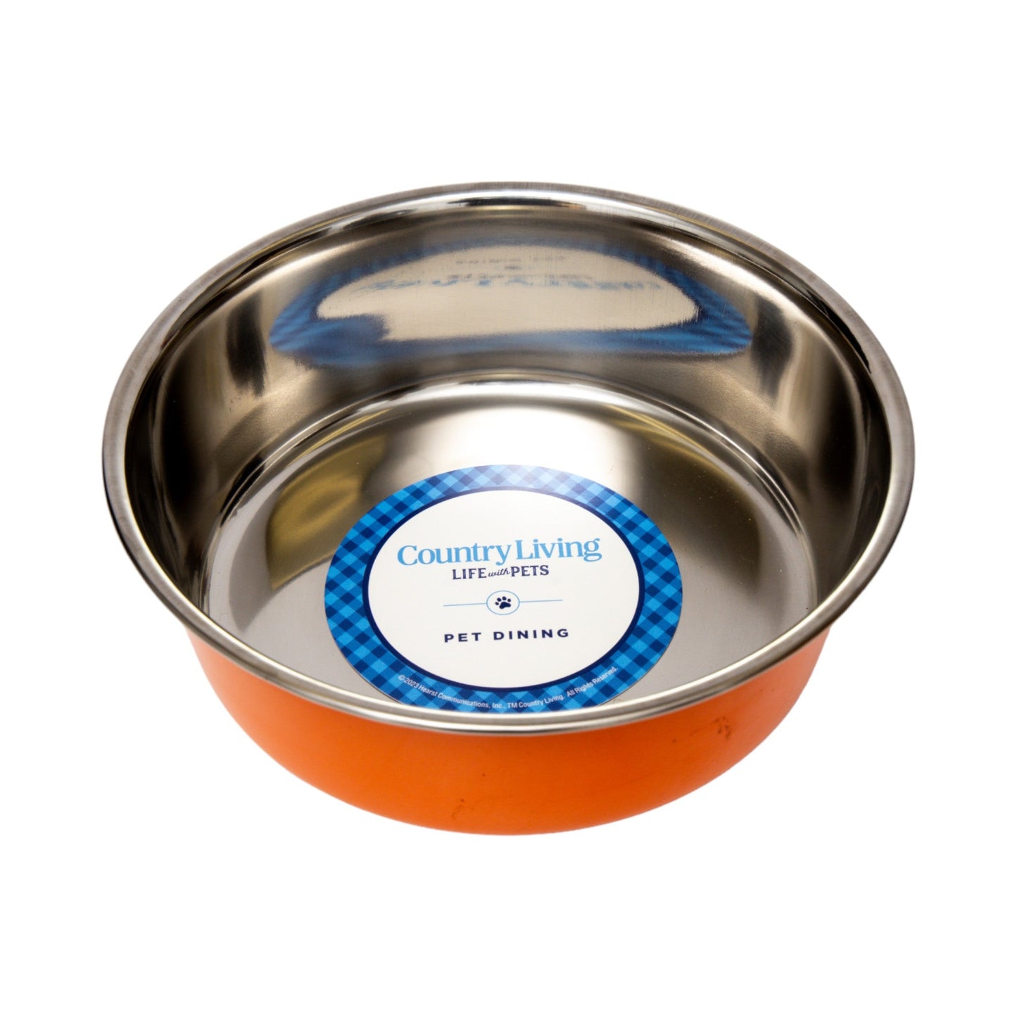 Juego de 2 cuencos para perros de acero inoxidable de gran calibre de Country Living: perfectos para comida y agua. 