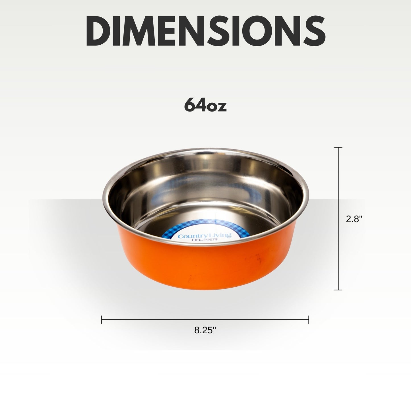 Juego de 2 cuencos para perros de acero inoxidable de gran calibre de Country Living: perfectos para comida y agua. 