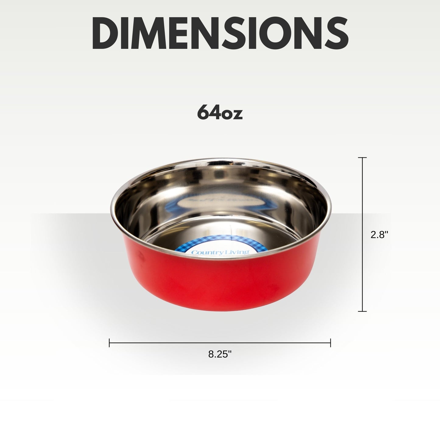Juego de 2 cuencos para perros de acero inoxidable de gran calibre de Country Living: perfectos para comida y agua. 
