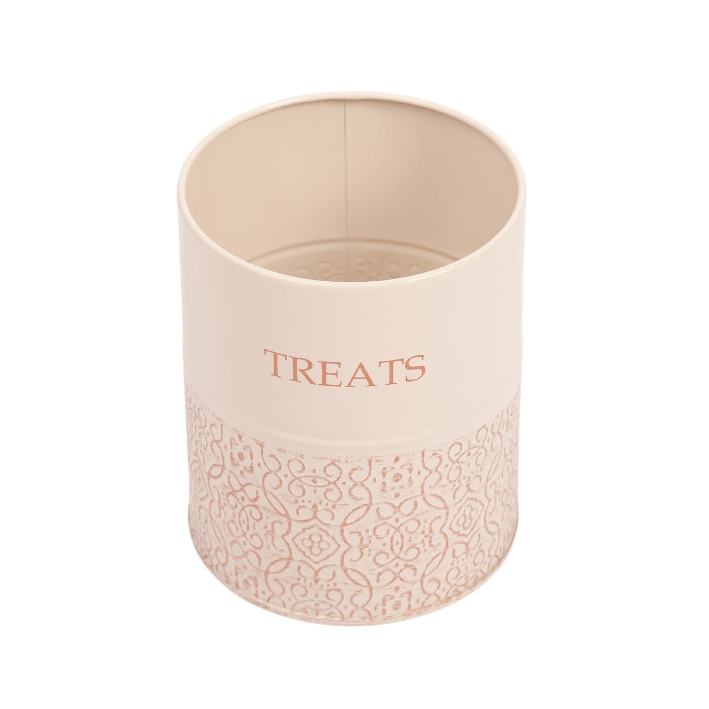 Boîtes à friandises pour chiens Country Living - Lot de 2 bocaux en acier au carbone avec couvercles en bambou – Cygne blanc