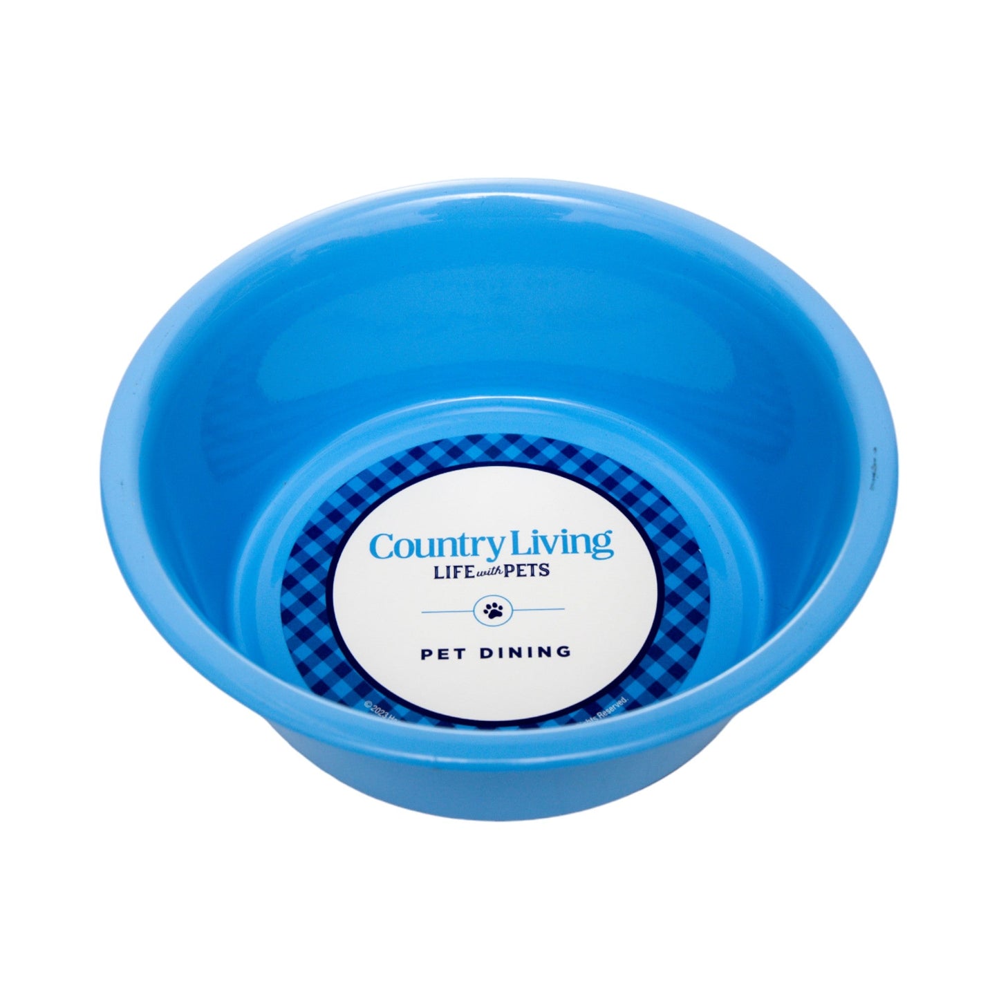 Juego de 2 cuencos para perros Country Living de acero inoxidable revestido, ideales para razas medianas y grandes.