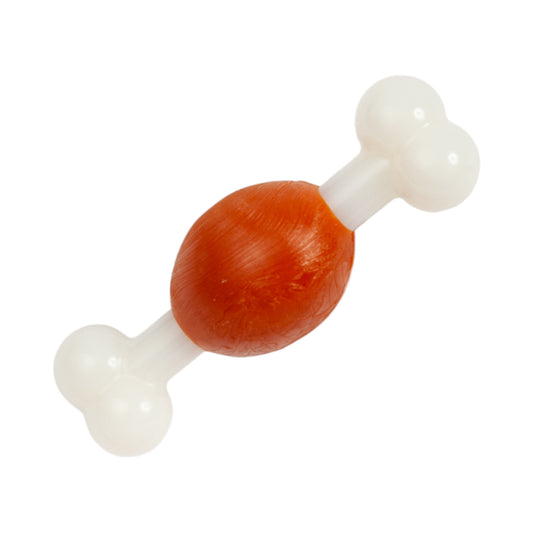 Country Living TPR & Nylon Bone Dog Chew Toy - Beef-Flavored, Ideal for Small Dogs - Tampa Home & Garden Store