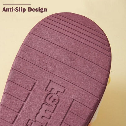 Slippers Stevvex purple anti-slip sole with ridged tread for cozy home wear on Tampa Home & Garden Store