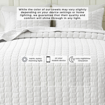 Breathable Gauze Quilt Set and Wave Stitch