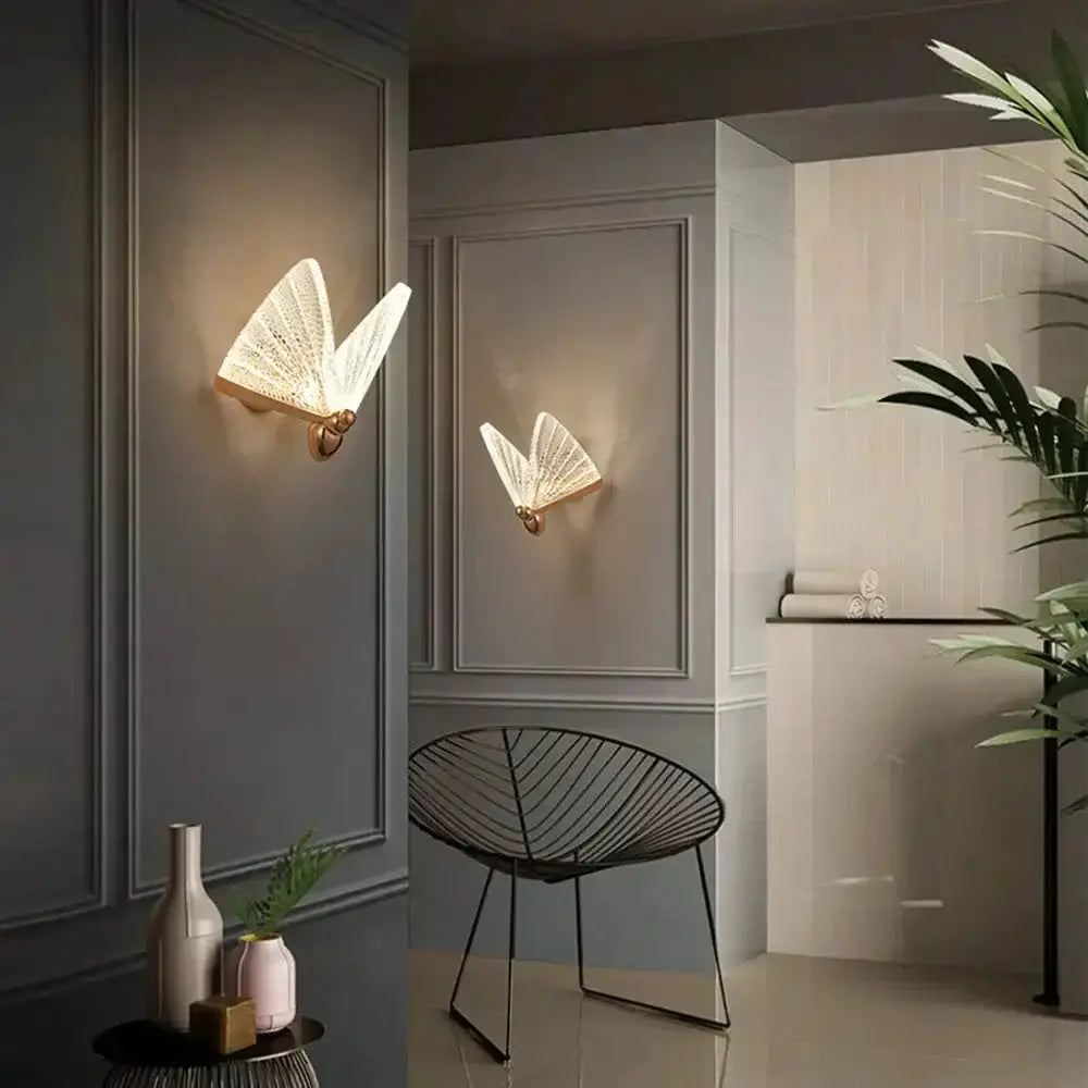 Creative Colorful Butterfly LED Wall Lamp Bedroom