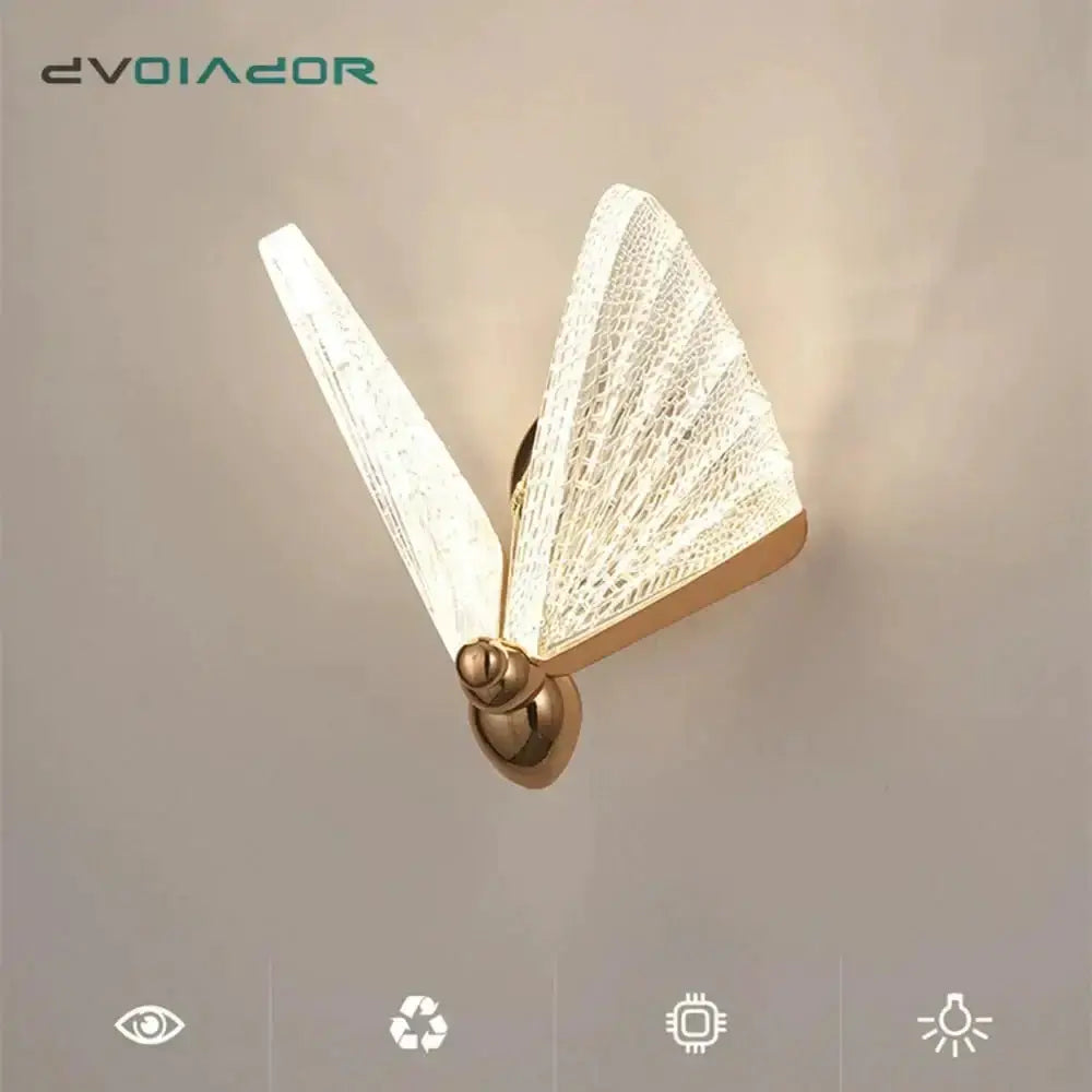 Creative Colorful Butterfly LED Wall Lamp Bedroom
