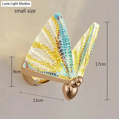 Creative Colorful Butterfly LED Wall Lamp Bedroom