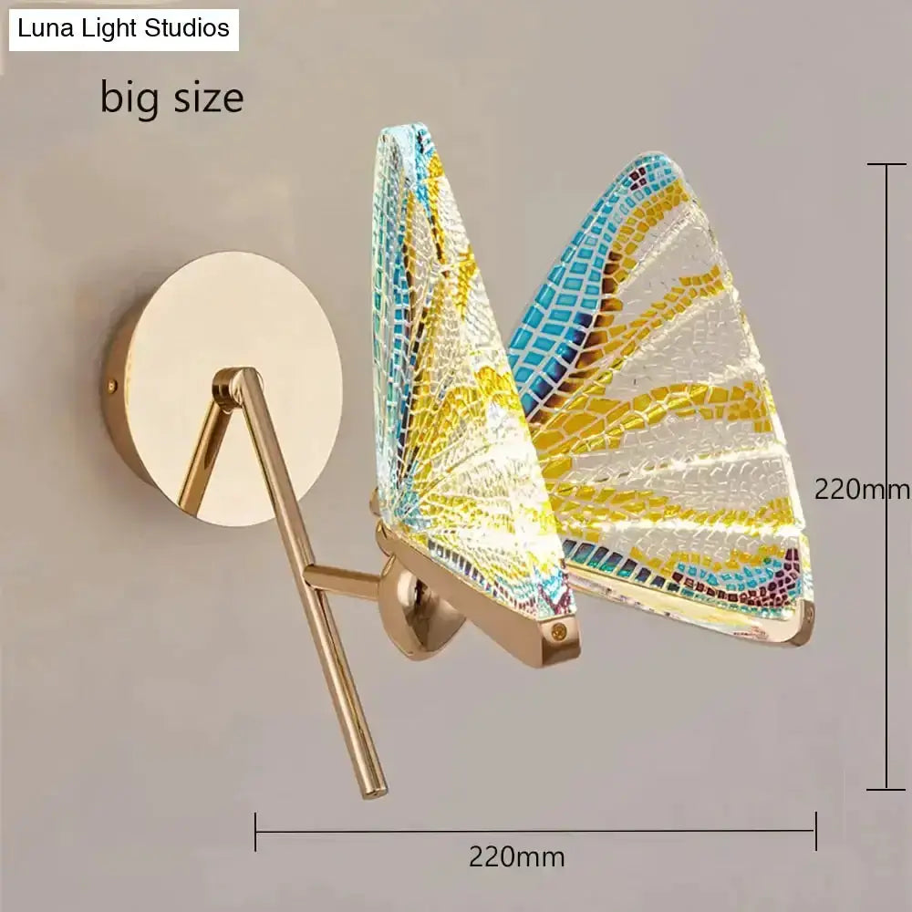 Creative Colorful Butterfly LED Wall Lamp Bedroom