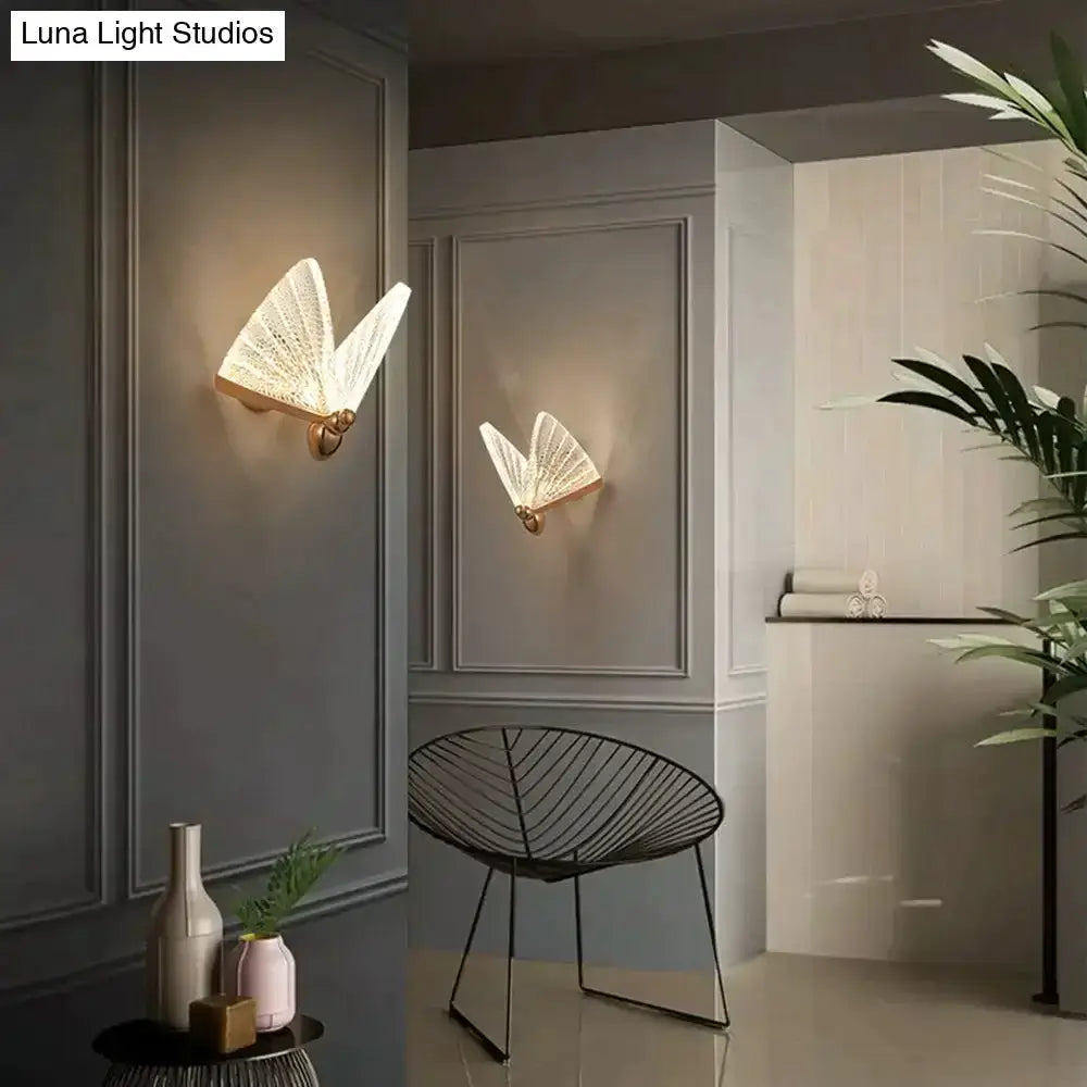 Creative Colorful Butterfly LED Wall Lamp Bedroom