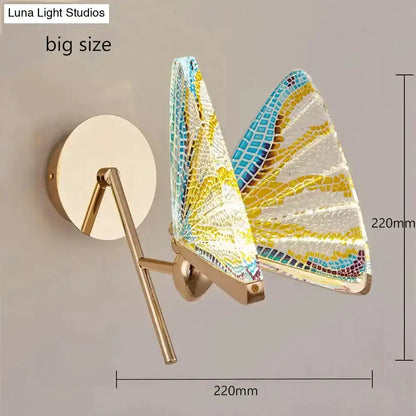 Creative Colorful Butterfly LED Wall Lamp Bedroom